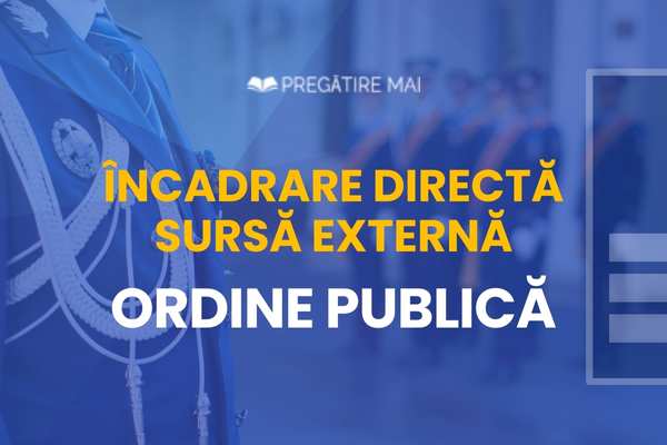 GRILE online ÎNCADRARE DIRECTĂ ORDINE PUBLICĂ