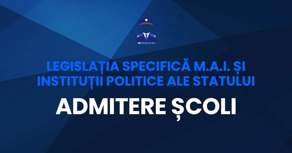 Legislație specifică MAI