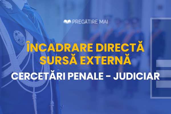 GRILE online ÎNCADRARE DIRECTĂ CERCETĂRI PENALE