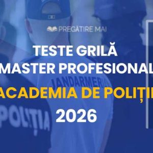 teste grilă master profesional