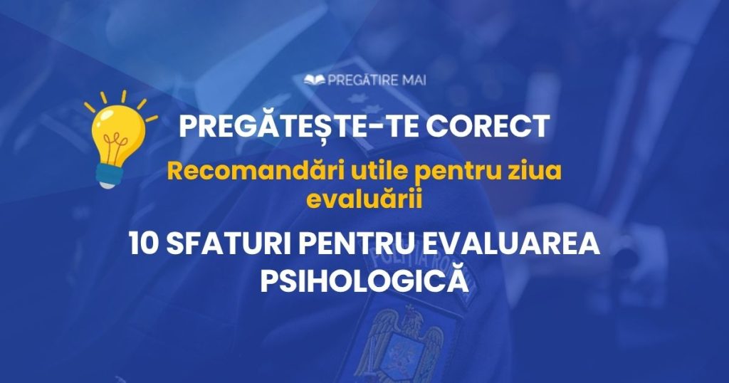 Sfaturi practice pentru evaluarea psihologică M.A.I.