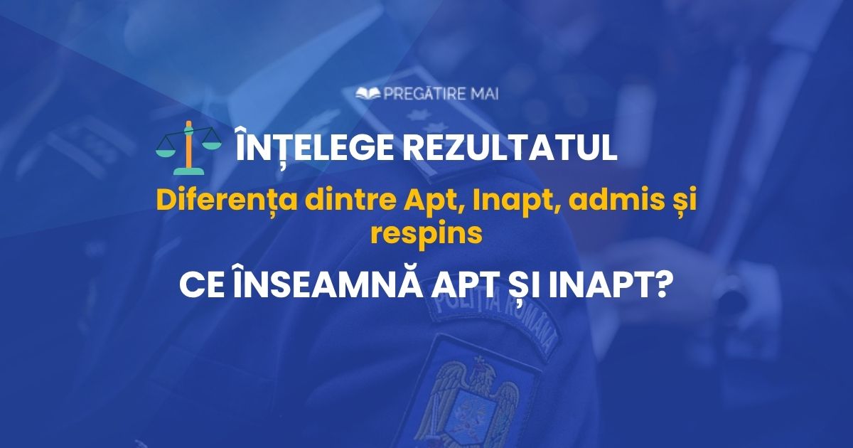 Apt sau Inapt la evaluarea psihologică M.A.I.