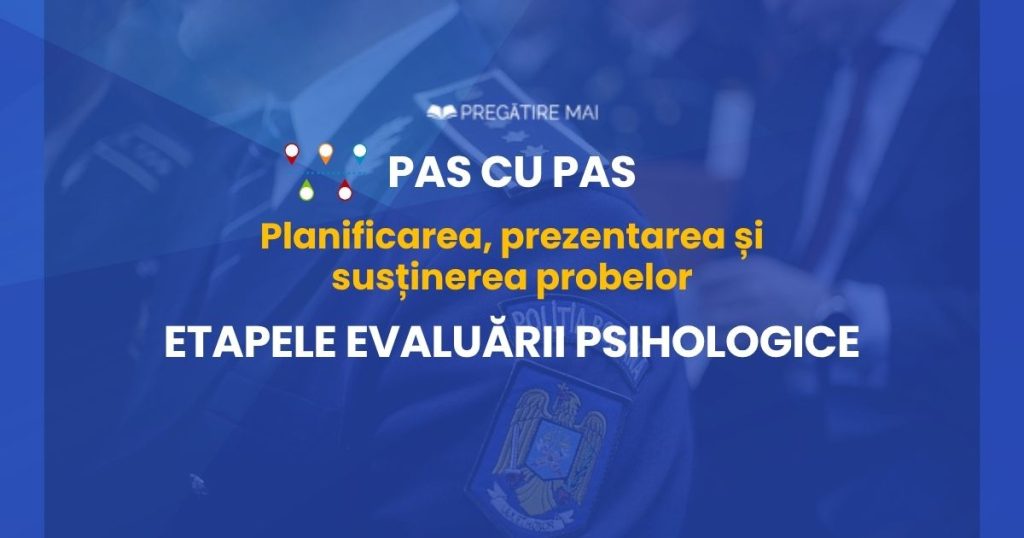 Etapele evaluării psihologice în M.A.I. – testarea pas cu pas