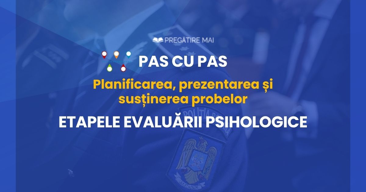 Etapele evaluării psihologice M.A.I. explicate pas cu pas