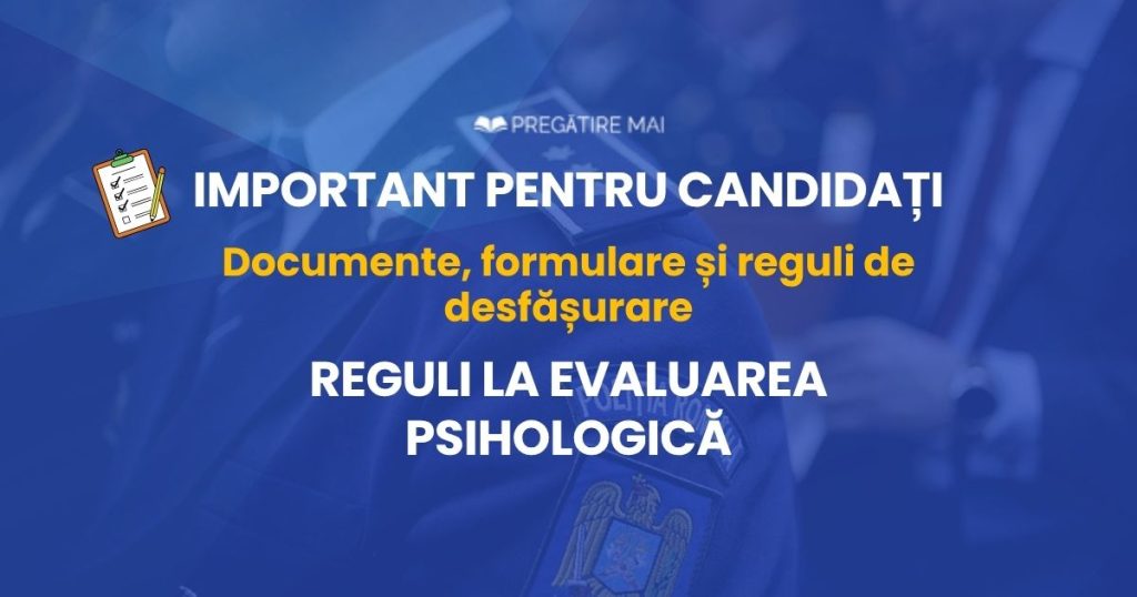 Regulile evaluării psihologice M.A.I. – ce ai voie și ce nu ai voie să faci