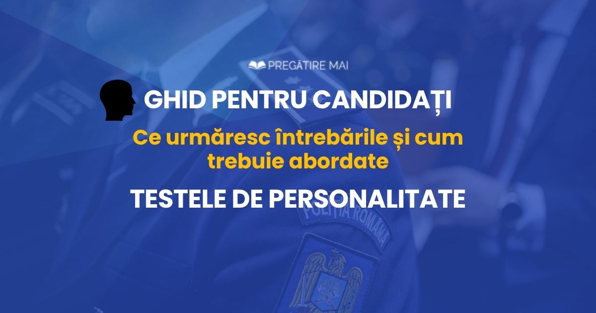 Teste de personalitate și evaluare emoțională M.A.I.