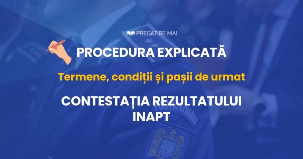 Contestație rezultat Inapt la evaluarea psihologică M.A.I.