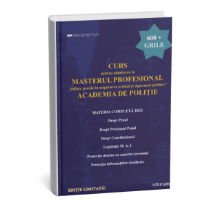 Curs admitere master profesional Academia de Poliție