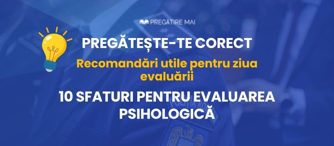 Sfaturi practice pentru evaluarea psihologică M.A.I.