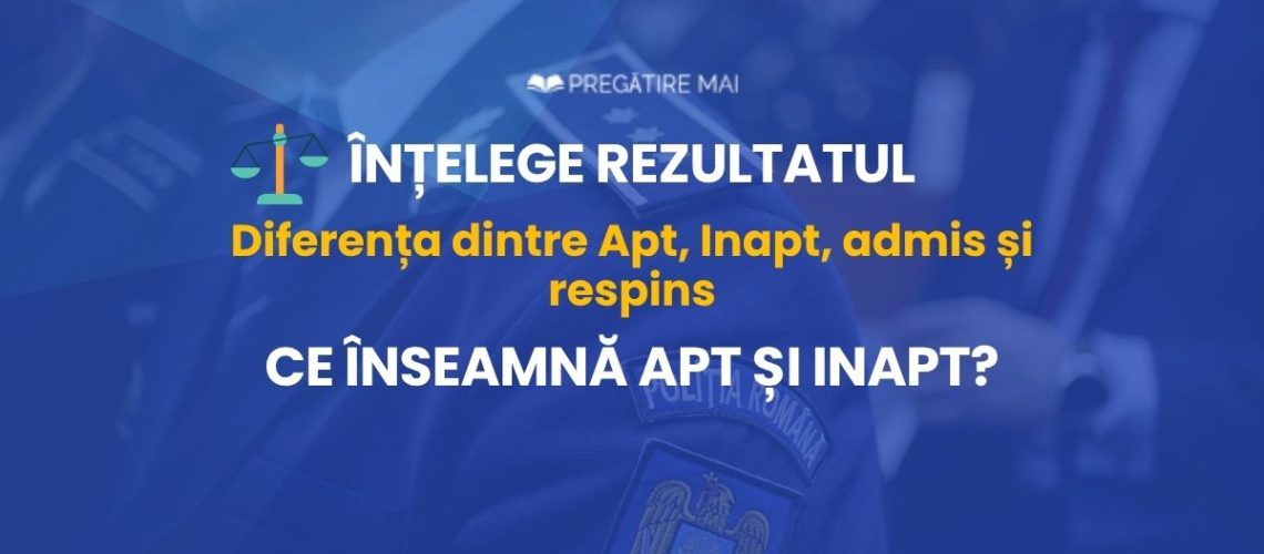 Apt sau Inapt la evaluarea psihologică M.A.I.