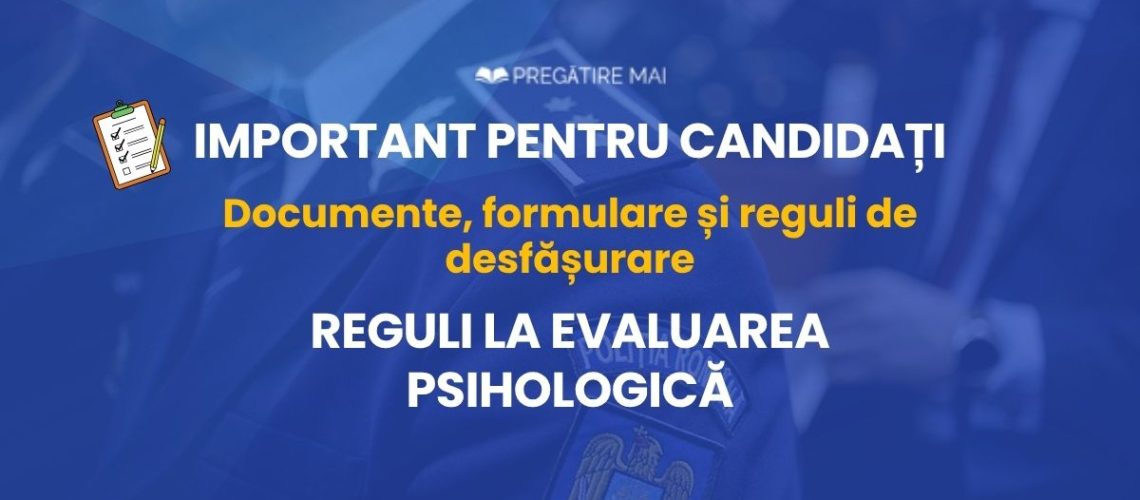Regulile evaluării psihologice M.A.I. – ce ai voie și ce nu ai voie să faci